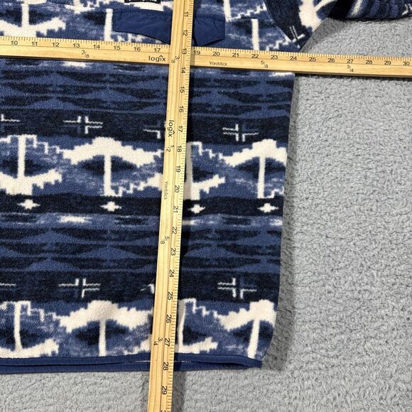 Patagonia Synchilla Pullover Mens L Snap-T Blue Aztec Geometric Fleece 25450 - Picture 9 of 12